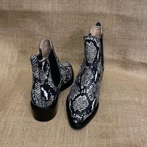 Coach animal print boots